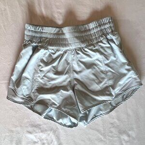 Lululemon Hotty Hot High-Rise Lined Shorts 2.5" Light Blue size 2
